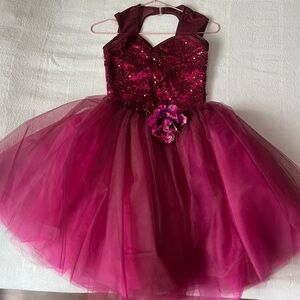 Girls dance costume with 2 skirts